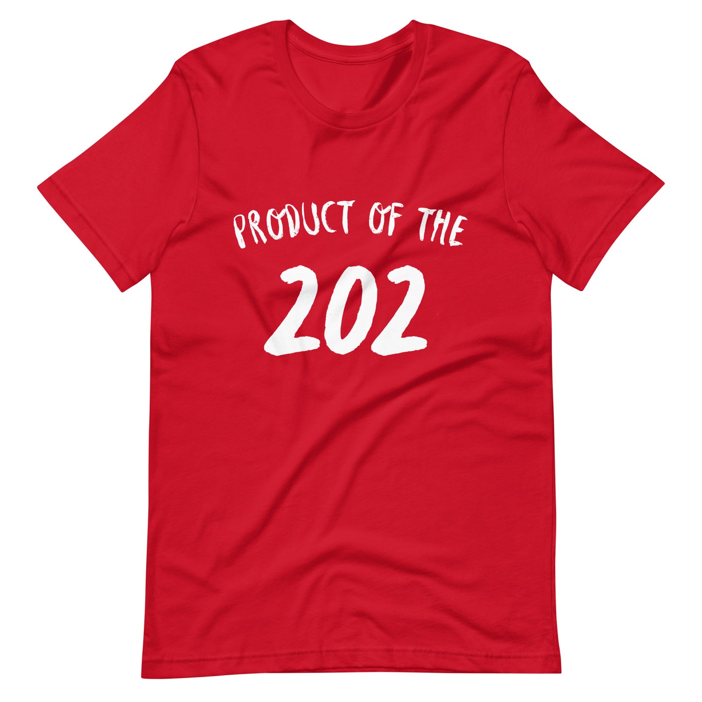 Product of the "202" Unisex t-shirt