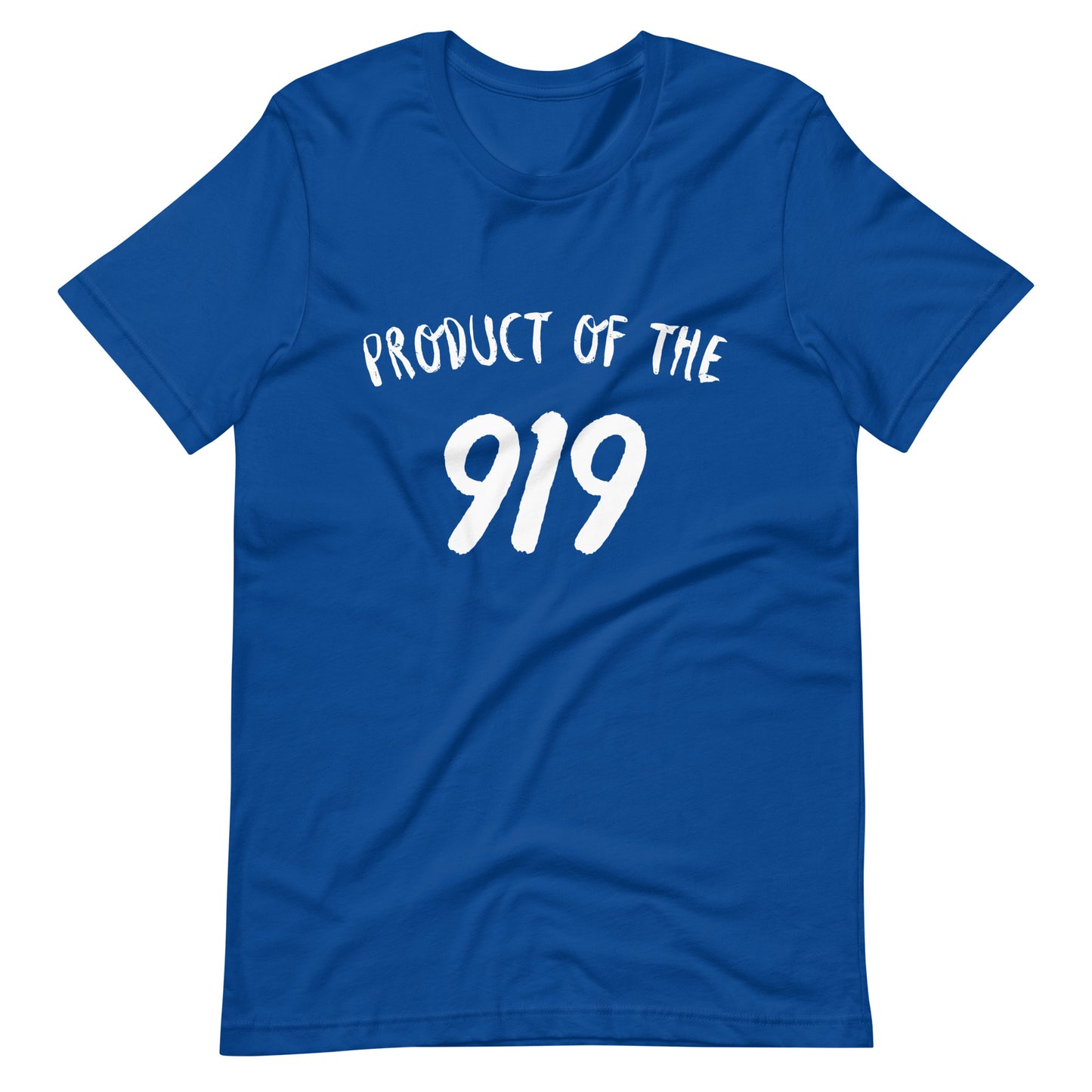 Product of the "919" Unisex t-shirt